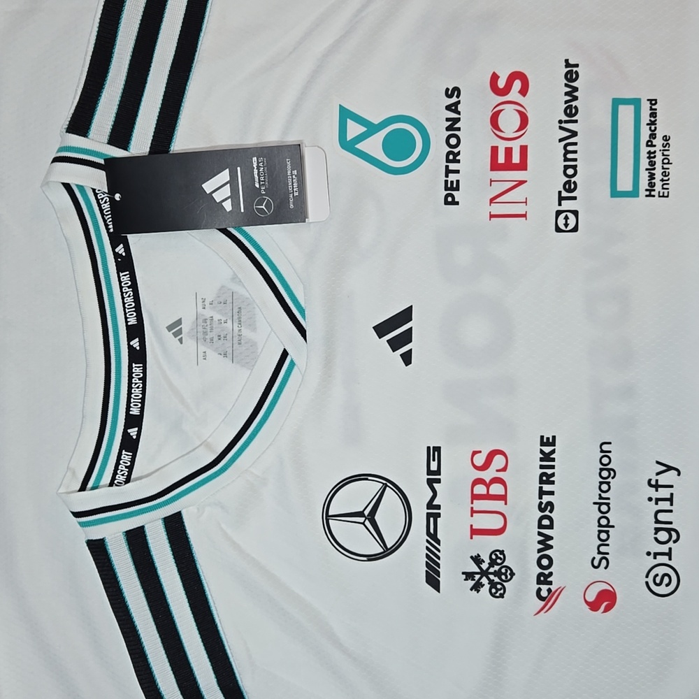 XL Mercedes AMG Petronas Formula 1 Racing Fan Jersey - Picture 3 of 9